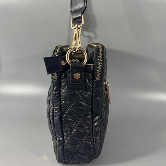 Clava Black Square Quilted Crossbody Bag - Picture 4 of 14